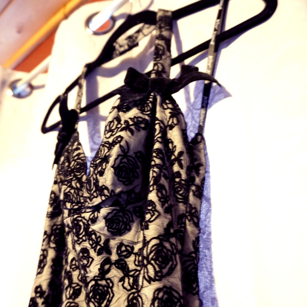 Betsey Johnson Rose Halter Dress